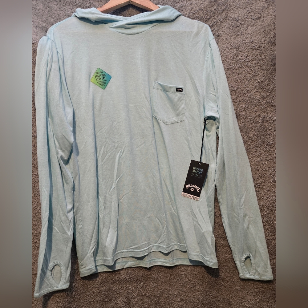 Billabong Eclipse Hooded Long Sleeve Surf T-Shirt(As Is)